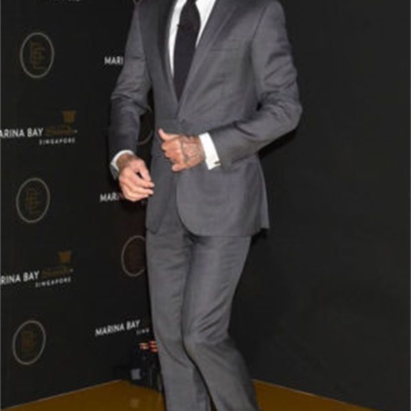 

men's suits & blazers tuesdays custom-made slim fit gray star david beckham style tuesday wedding party (paleton plus pants) hjom, White;black