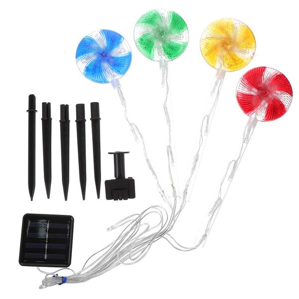 

lawn lamps 1 set xmas solar led candy ground insert light decorative lollipop lamp