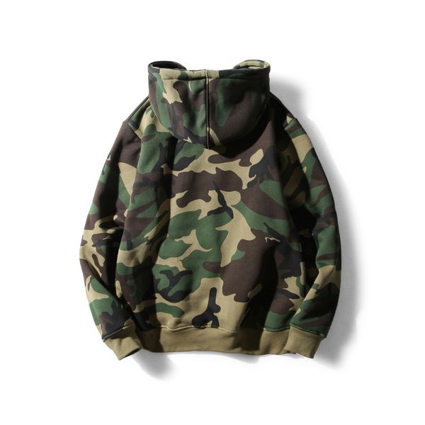 

2021 new dos homens moletom flece camuflagem verde do exrcito hoodies moda pulver camo camisolas ii5j, Black