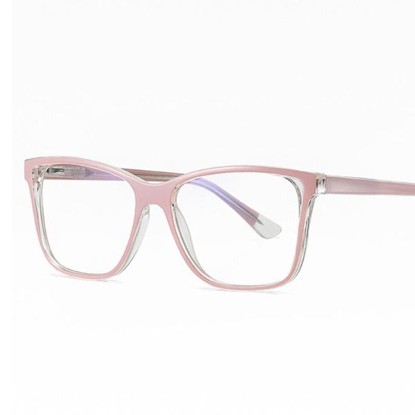 

sunglasses 80217 tr90 anti-blue light spring leg glasses frame square men women optical fashion computer eyeglasses, White;black
