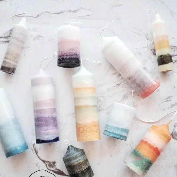 

craft tools handmade diy cylindrical candle mold acrylic plastic mould pillar