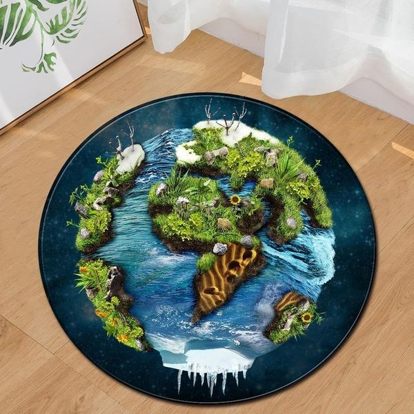 

carpets 3d planet printing carpet area floor mats children's bedroom yoga mat doormat living room decorative tapis