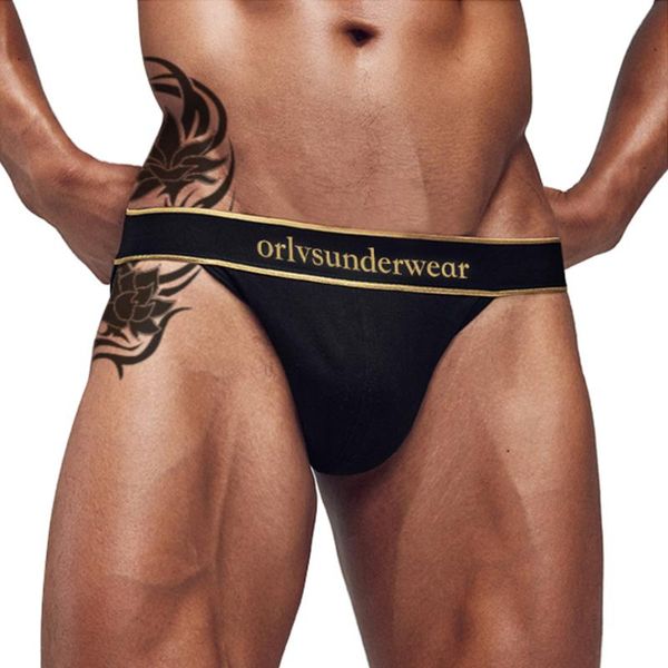 

underpants orlvs underwear men's briefs slip cotton male panties u convex pouch gay brief jockstrap calcinha homme fashion cueca, Black;white