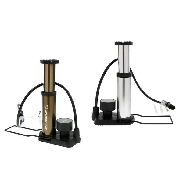 

bike pumps ultra-light 120psi pump with gauge bicycle ball foot activated inflator