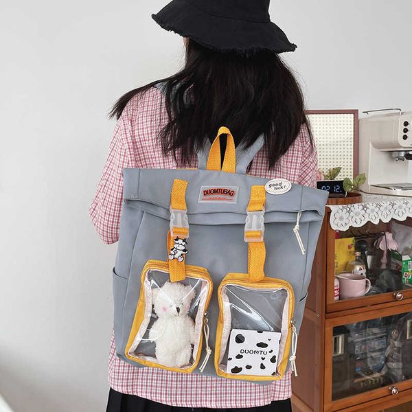 

style schoolbag for junior high school students