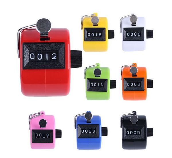 Contatore Contatori numerici a 4 cifre Guscio in plastica Display da dito portatile Conteggio manuale Tally Clicker Punti timer Clicker SN3053