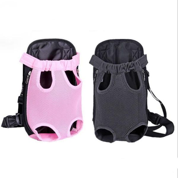 

dog apparel pet backpack cat bag accessories five-hole mesh breathable chest out of the shoulder supplies
