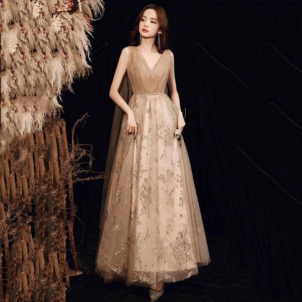 

ethnic clothing rhinestone belt bling appliques prom party dress gown perspective v-neck qipao mesh pleated cheongsam champagne vestido, Red