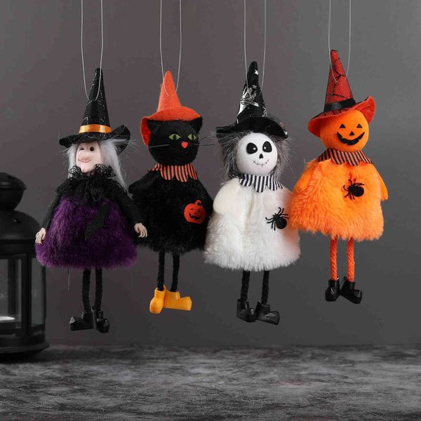 

christmas decorations halloween pendant decoration ghost festival pumpkin toy bar witch black cat trick