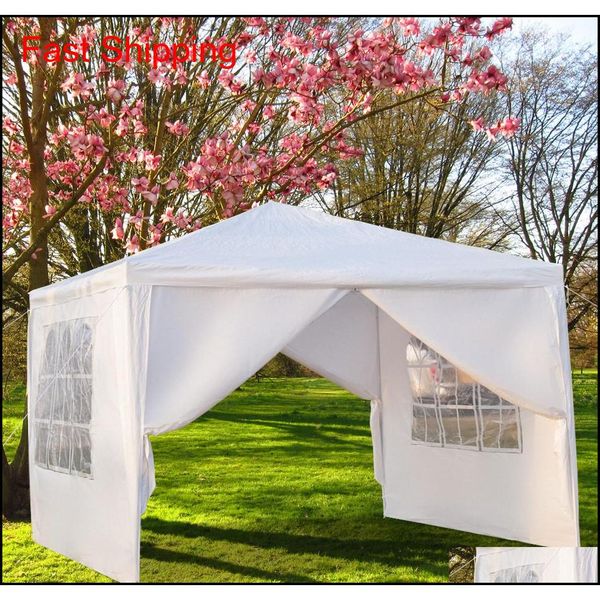 

10x10ft party wedding outdoor patio tent canopy heavy duty 3 x four sides portable waterproof gazebo pavi qylxqs dh_seller2010