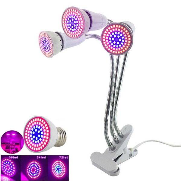 

bulb 3 head lamps cultivo plant grow light red blue light for hydro growth lamp growbox led indoor greenhouse fitolampy
