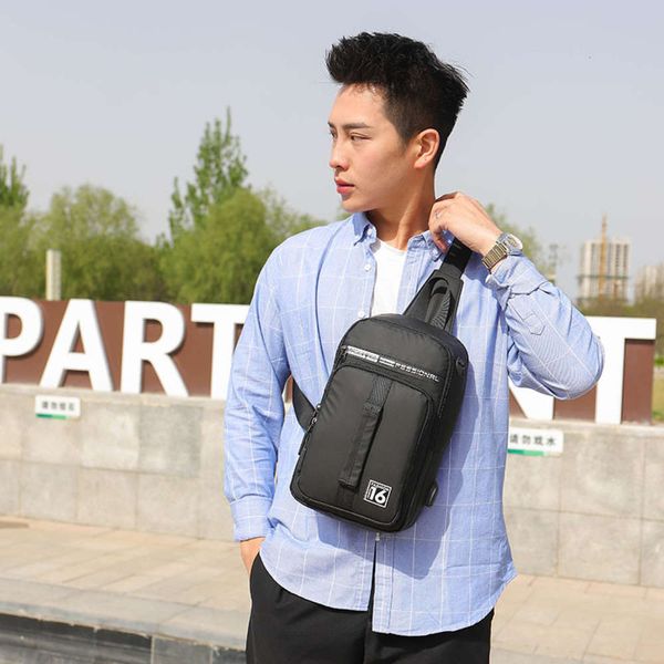 

2021 new nylon thickened chest cross men's multi purpose public leisure outdoor travel bag