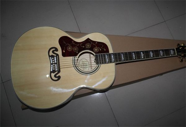 

left handed solid spruce 43 inch sj200 burlywood acoustic guitar rosewood fingerboard mahogany neck maple back & side wholesale high quality