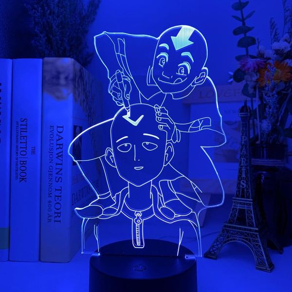 

night lights one punch led light anime lamp for bedroom decor nightlight kids gift the last man birthday christmas decoration