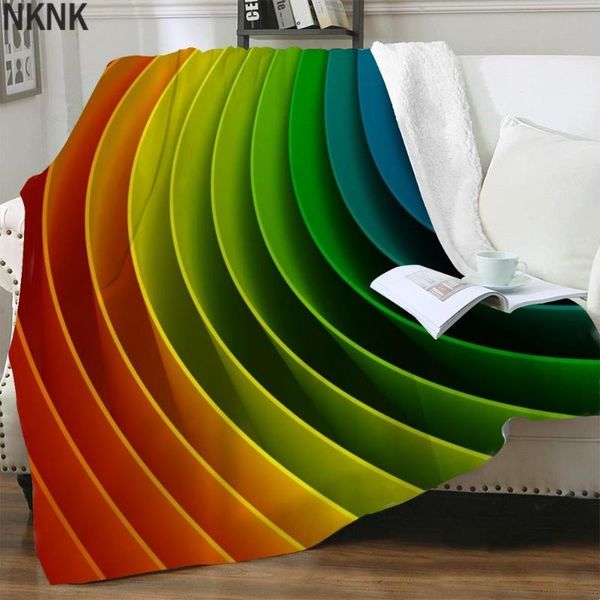 

blankets nknk brank dizziness colorful thin quilt abstract bedspread for bed beds sherpa blanket