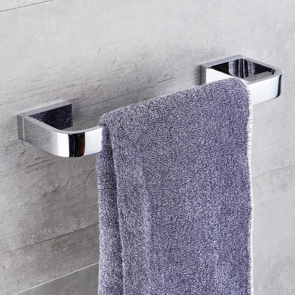 

towel racks rack copper ring solid chrome bathroom single rod storage wall-mounted