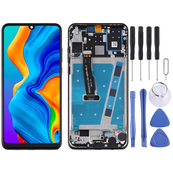 

lcd screen and digitizer full assembly with frame for huawei p30 lite nova 4e