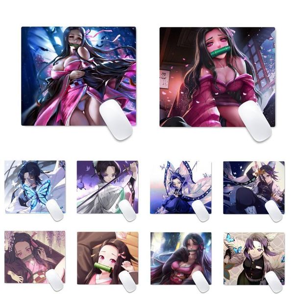 

mouse pads & wrist rests kimetsu no yaiba anime gamer play mats mousepad desk table protect game office work mat pad non-slip lapcushion