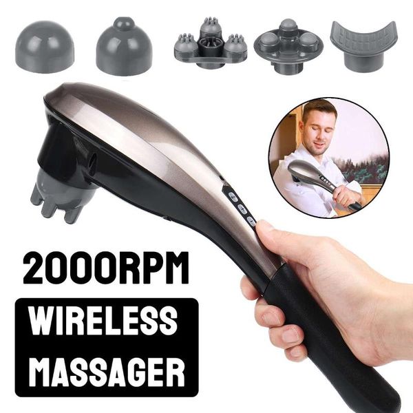 

6 in 1 electric dolphin massager multifunction neck back massage hammer vibration infrared stick roller cervical body massage