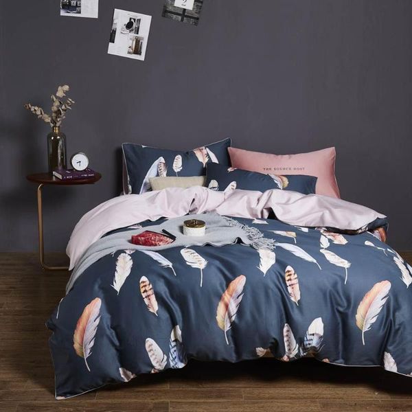 

bedding sets silkly egyptian cotton set printed bed linens king  double size