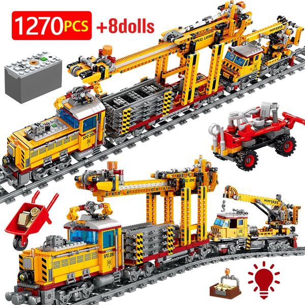 

lepins city train model building kits electric track trains blocks toys mechanical rail trai railway car figures bricks gift diy toys for ch