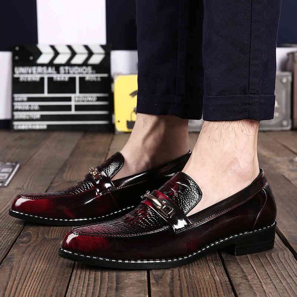 

dress shoes men's new for men leather fashion male vinage classic outdoor men loafers soulier homme qrtp, Black