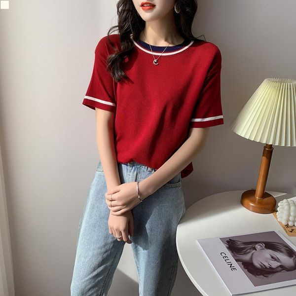 

women clothing casual t shirts women fashion t-shirt black crop female clothes plus size tshirt femme designers t shirt fl082, White