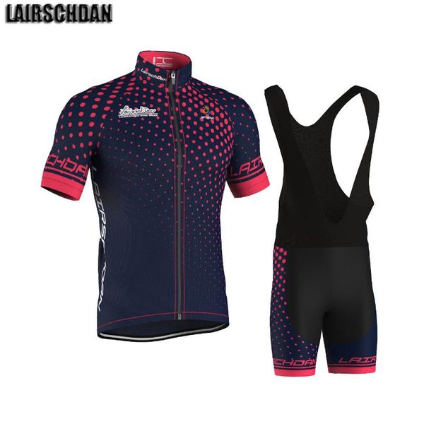 

racing sets lairschdan traje de ciclismo hombre summer bicycle jersey mens cycling set breathable sport bike clothes short sleeve kit, Black;blue