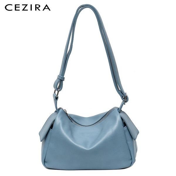 

totes cezira fashion soft pu vegan leather shoulder bags for women daily casual multi pockets handbags ladies crossbody purses