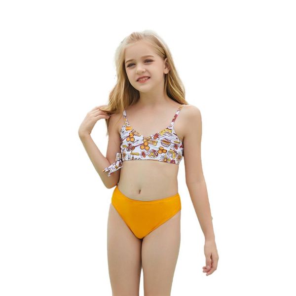 

women's swimwear printed two piece bikini halter bandage low waist swimsuit women bathing suit summer swimming beachwear, White;black