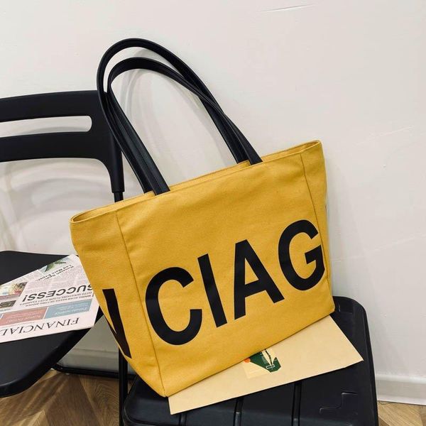 

evening bags women's shoulder bag design letter printing handbag casual canvas fashion travel shopping tote female purse