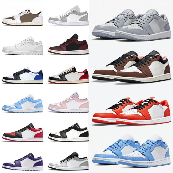 

ts x fragment 1 basketball shoes men women jumpman sneakers trainers 1s starfish reverse bred unc low designer military themed black toe lig