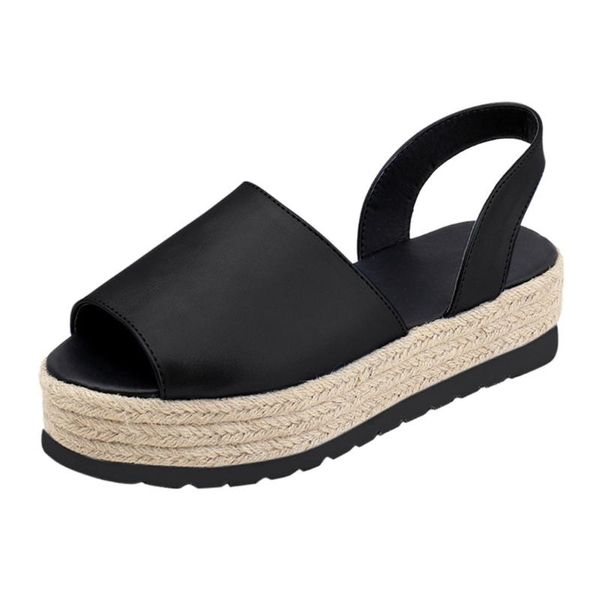

dress shoes women ladies summer playform woven thickbottom sandals roman fashion rivet british wind flat heel princess shoe mar 3, Black
