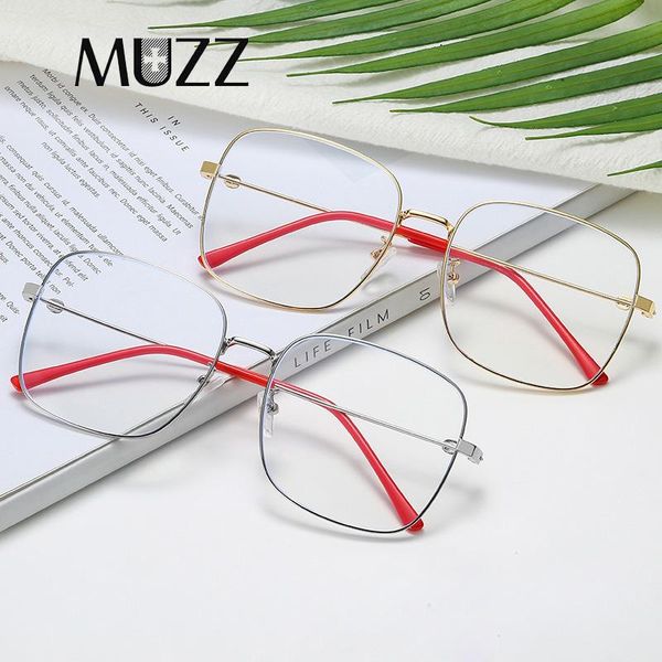 

fashion sunglasses frames anti blue light glasses square women eyestrain computer optical men oversized radiation protection eyewear, Black
