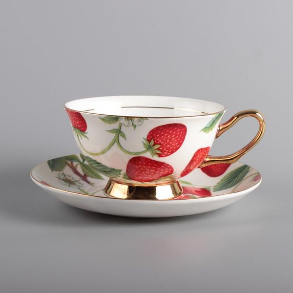 

cups & saucers ceramic porcelain coffee tea mugs kitchen dinnerware wedding gifts presents drinking utensils pastoral 220ml