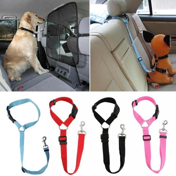 

pet products universal practical cat dog safety adjustable seat seat-belt leash travel belt leads clip car strap harness pu y0u0