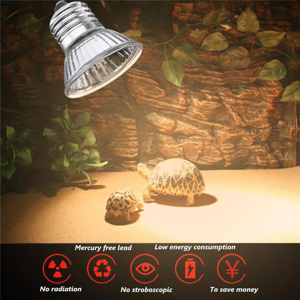 

bulbs e27 25w 40w 50w 60w 75w uva+uvb led light bulb reptile pet terrarium brooder heater lamp ac220v