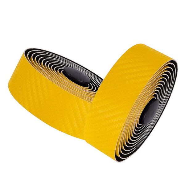 

bike handlebars &components 2 rolls handlebar straps simple practical carbon fiber road belts for man woman (yellow)