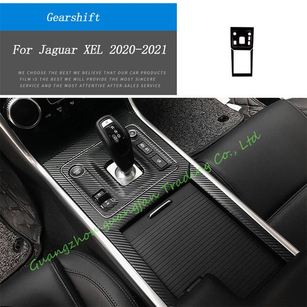 Para Jaguar XE Xel 2020-2021 Interior Central Painel de Controle Painel Punho 3D 5D Fibra de Carbono Adesivos Decalques Car Styling Accessorie