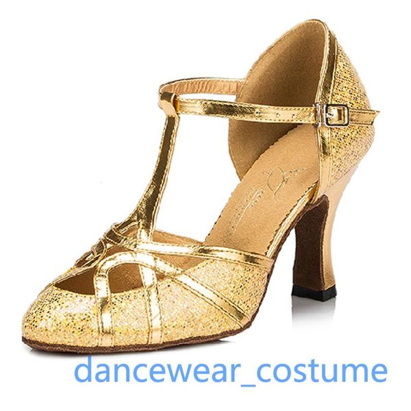 

sandals women party ballroom latin tango modern jazz salsa dance shoes ladies practice performance heels us5-9 3colors, Black