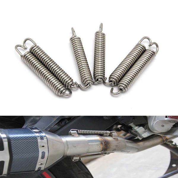 Motocicleta Aço Inoxidável Molas de Exaustão Gancho 75mm Expansão Chambers MotosBike Exaustões Montagem Primavera Ganchos Rotatable para Honda Yamaha Moto Peças