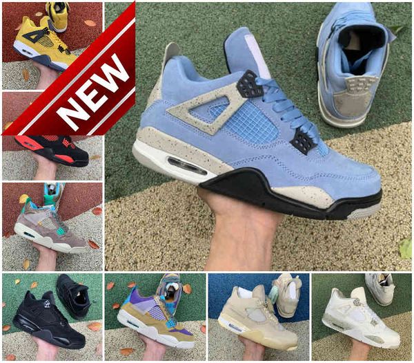 

jumpman university blue 4 4s basketball shoes mens cream sail lightnings red thunder jordn oreo white cement bred taupe haze noir what the