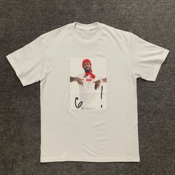 

usa high street rap singer p print tee summer fashion hip hop skateboard t-shirts spring men women short sleeve classic loose cotton tshirt, White;black