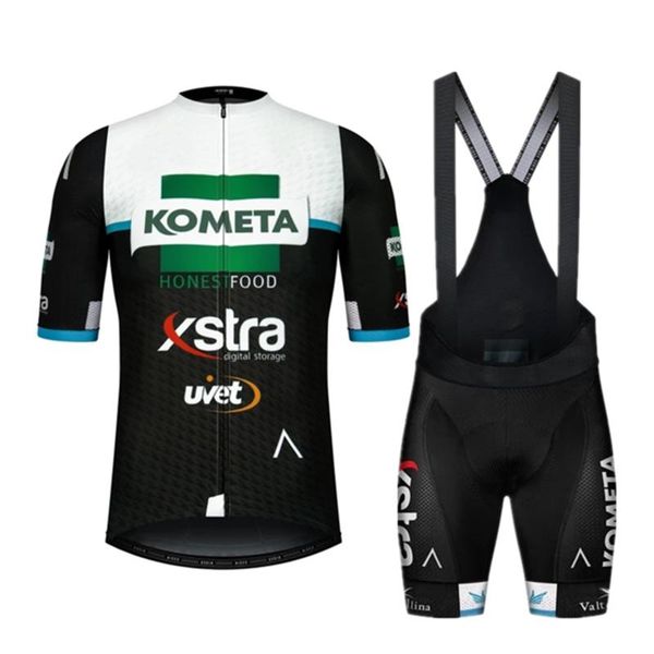 

racing sets kometa pro team cycling jersey men bicycle suit summer shirts bike shorts set clothing ciclismo maillot mtb cycle clothes, Black;blue