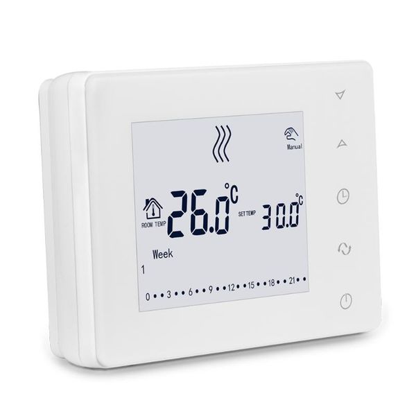 

smart home control hy05rf wifi 433hz lcd touched screen intelligent thermostat wall-hung boiler temperature controller