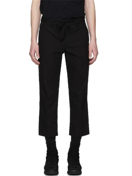 

men's pants nine-quarter casual straight spring and autumn black simple fashion slim youth trend capri