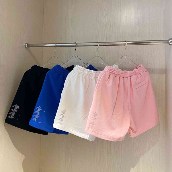 

luxury design high version we11 summer waist elastic tether men's and women's sports shorts, White;black