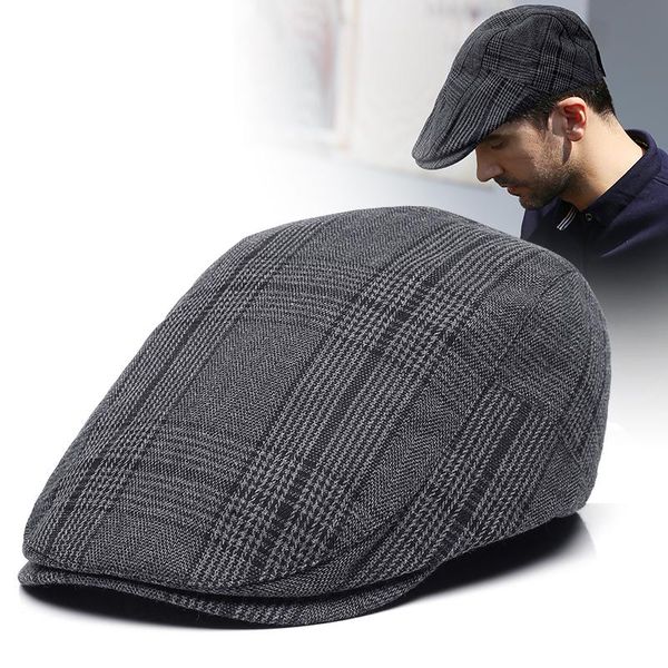 

berets 2021 dad four seasons restore classical ivy hats male outdoors casual sboy cap men 55-59cm, Blue;gray