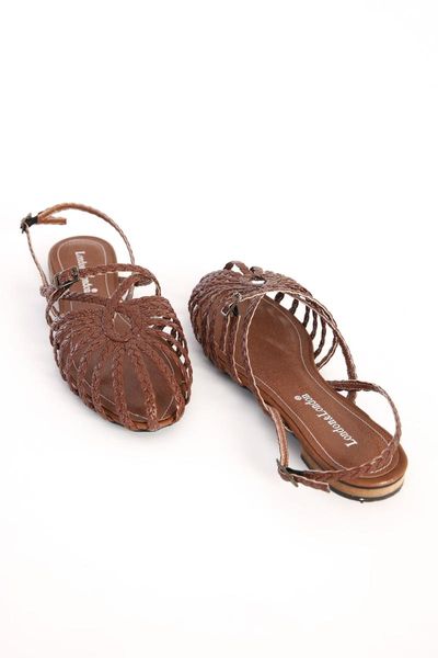 

sandals tan mesh detailed, Black
