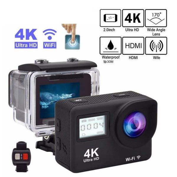 

mini cameras action camera 12mp ultra hd 4k wifi remote control sports video recording camcorder dvr dv go waterproof pro helmet